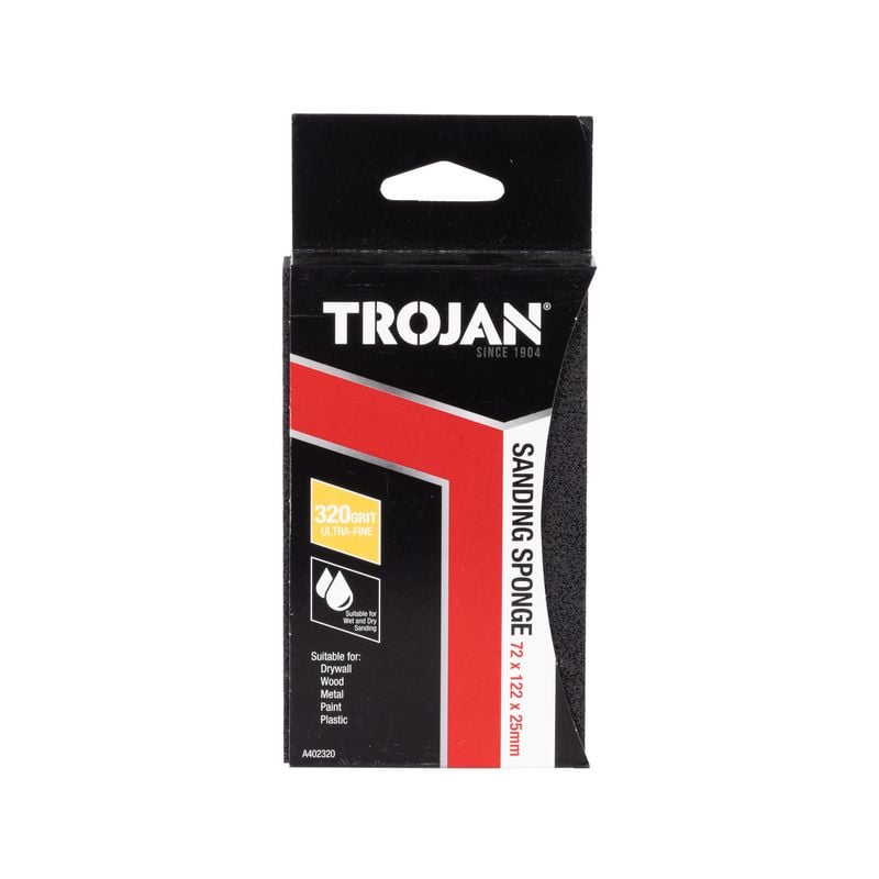 Trojan 320 Grit Jumbo Sanding Sponge