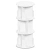 Ufurniture 3 Tier Rotating Bookshelf Corner Standing Wooden Bookcase