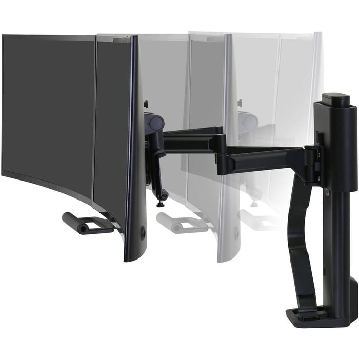 Ergotron Trace Desk Mount - 27 Matte Black Display Support