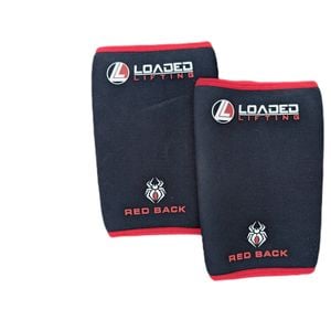 Loaded Lifting Red Back Knee Sleeves size S