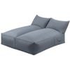 Artiss Outdoor Bean Bag Chair Cover No Filler 2 Seater Beanbag Lounge Cover Waterproof Grey