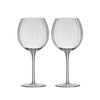 4pc Tempa Sienna Rippled Gin Drinking Glasses Set 21cm Clear