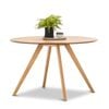 Milari 120cm Round Natural Ash Wood Dining Table