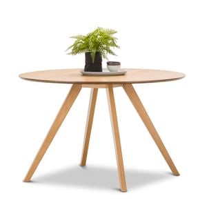 Milari 120cm Round Natural Ash Wood Dining Table