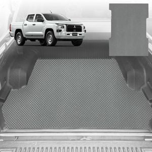 6D Diamond Ute Tub Mat for All-New Mitsubishi Triton Double Cab (LC/MV) 2024-Current (with Factory Plastic Tub Liner) - Grey