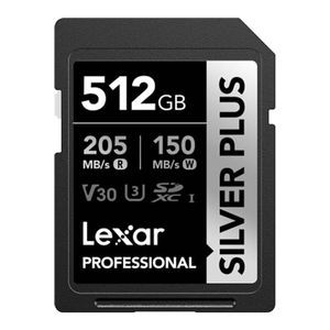 Lexar Professional Silver Plus 512GB SDXC UHS-I Memory Card