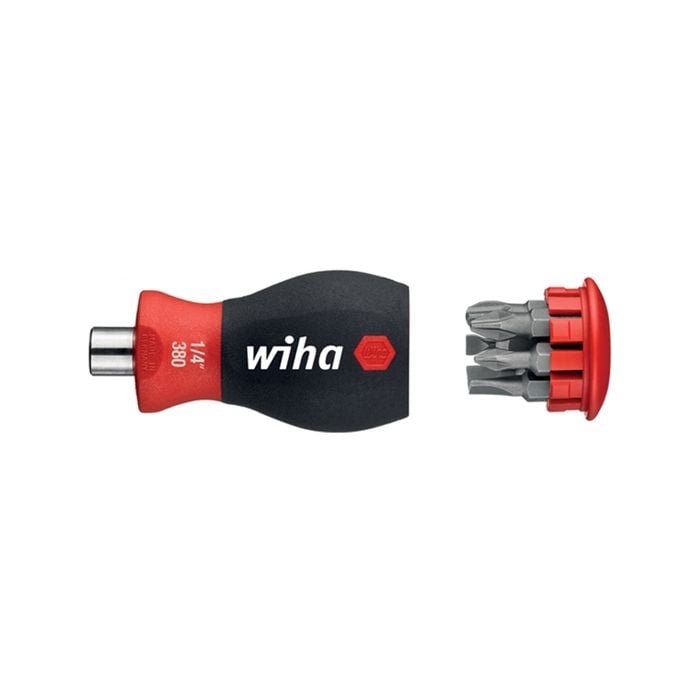 Wiha 6 Bits Screwdriver Stubby Bit Holder