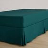 Dreamaker Superfine Washed Microfibre Pleated Valance Teal Single Bed