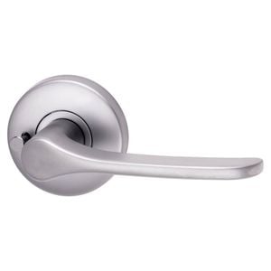 Lockwood Satin Chrome Velocity 34 Privacy Lever Set