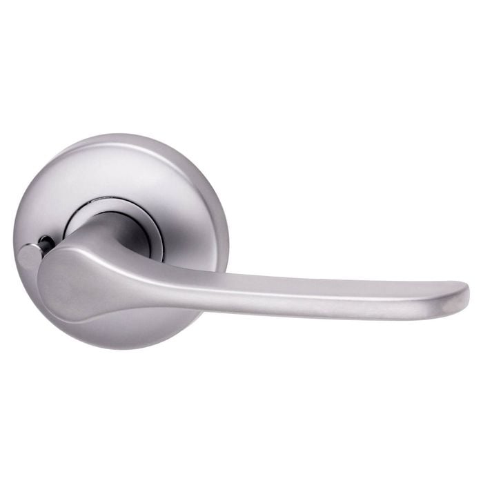 Lockwood Satin Chrome Velocity 34 Privacy Lever Set