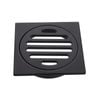 Kinetic 80mm Matte Black Square Floor Grate