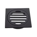Kinetic 80mm Matte Black Square Floor Grate