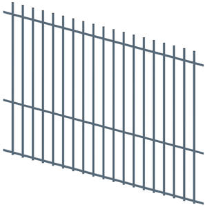 ProtectorAl 1201 - 2400 x 1800mm Deep Ocean Raked Up to 15º Batten Pool Fence Panel