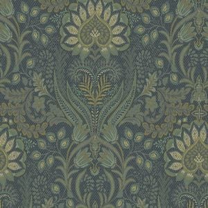 Holden Decor Tahini Bead Blue Wallpaper
