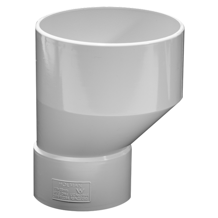 Holman 100 x 65mm PVC DWV Taper Level Invert