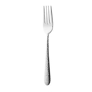 Olympia Table Forks Tivoli Hammered 18/10 Stainless Steel 200mm 12 Pack