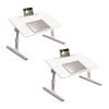 SOGA 2X 60x40cm White Small Laptop Bed Portable Foldable Study Table