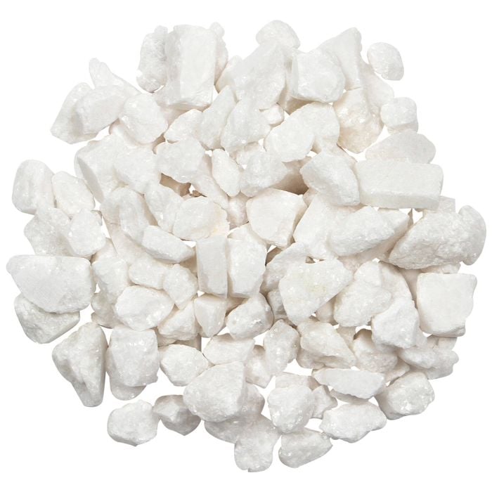 Tuscan Path 10-15mm 15kg Snow White Marble Decorative Pebble