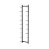 Costway 109x22x13cm Metal Frame Wine Rack W/9 Holders Wall Mounted Wine Storage Shelf