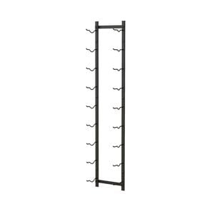 Costway 109x22x13cm Metal Frame Wine Rack W/9 Holders Wall Mounted Wine Storage Shelf