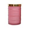 Glass/Wax 12.5cm Scented Tealight Candle Christmas Tango - Pink