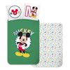Disney Mickey Mouse Green Kids Cotton Quilt Cover Set Toddler Bed Size