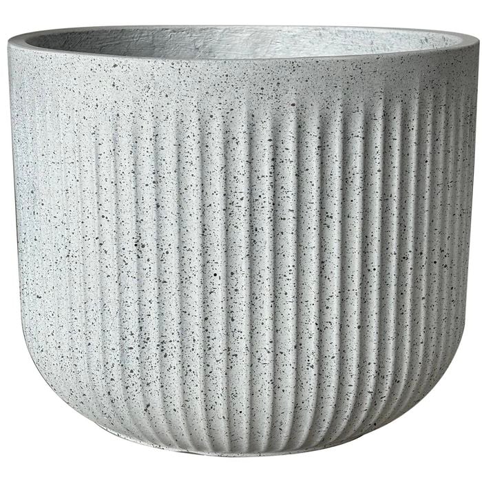 Northcote Pottery 44cm White Linea Cylinder Pot