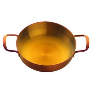 Anygleam Rainbow Stainless Steel Stock Pot No.3 Single Layer Hotpot Without Lid For Soup Noodles Seafood Cooking Kitchen Tools