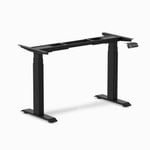 Desky Dual Mini Standing Desk Frame - Matte Black