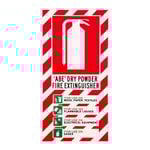 Sandleford ABE Dry Powder Fire Extinguisher Blazon Sign