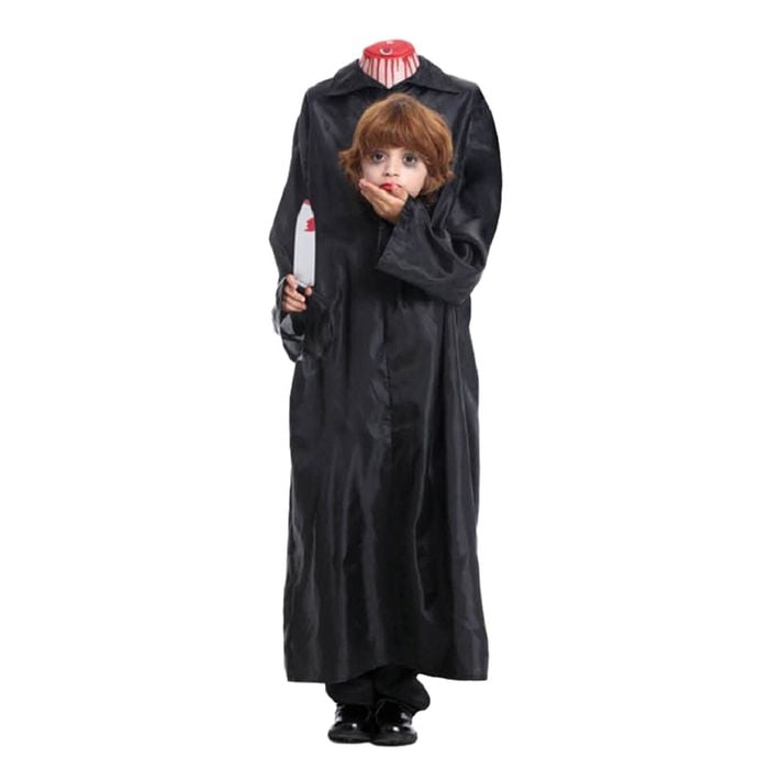 More Than Party Kids Halloween Headless Zombie Scary Costume Robe 6-9y