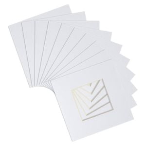 10x Picture Photo Mounts - To Fit Frame Size 4 x 4" for Image Size 2 x 2"