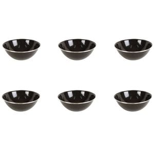 6x Wildtrak Premium Enamel Bowl Jumbo Great For Dining Outdoor Camping 19x7cm