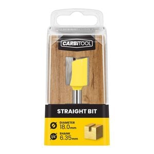 Carbitool 18.0mm Straight TCT Router Bit