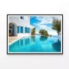 Swimming Pool, White House  Print 100% Australian Made 90x60cm  (Poster)