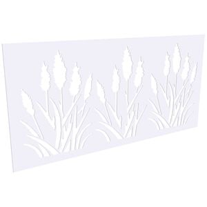 ProtectorAl 300 - 1200 x 1201 - 2400mm Satin White / Gloss White Bullrush Unframed Composite Decorative Panel
