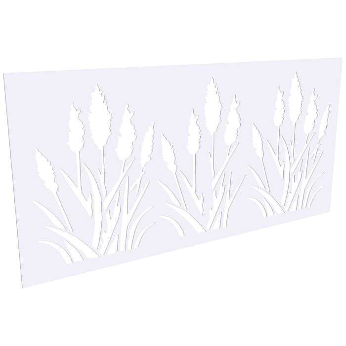 ProtectorAl 300 - 1200 x 1201 - 2400mm Satin White / Gloss White Bullrush Unframed Composite Decorative Panel