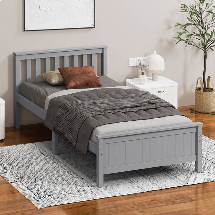 ALFORDSON Bed Frame Single Grey