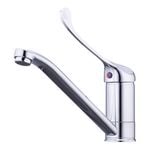 evekare Chrome Extended Wrist Lever Sink Mixer WELS 4 Star 7.5L/min