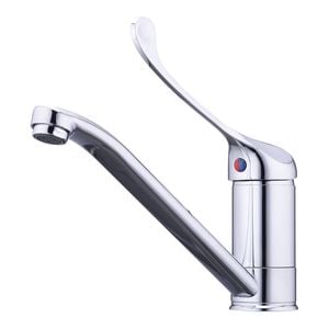 evekare Chrome Extended Wrist Lever Sink Mixer WELS 4 Star 7.5L/min
