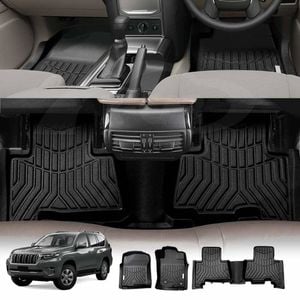 3D Customized All Weather Car Mat Floor Liner Full Set Carpet for Toyota Prado 150 Series 2009-2024