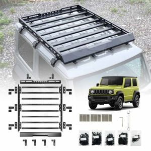 Roof Luggage Rack for Suzuki Jimny 3-Door 2018-Onwards Multi-Functional Platform Aluminum Alloy