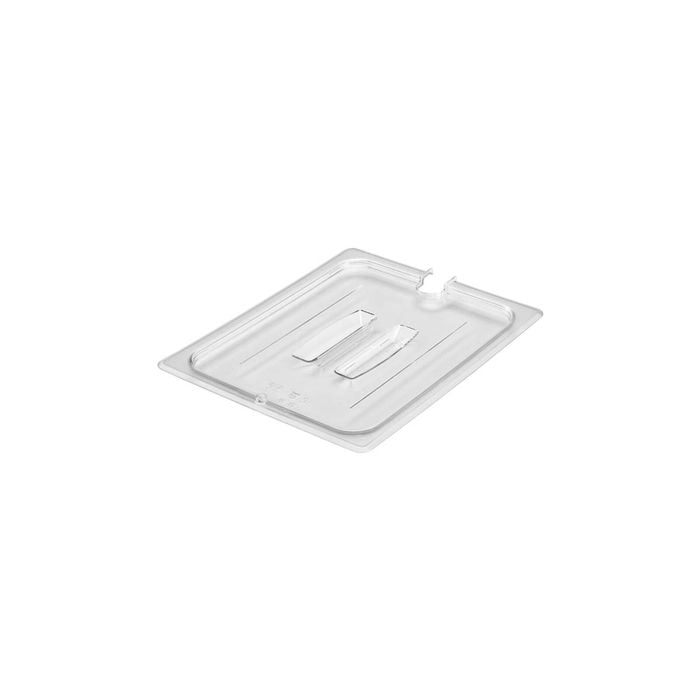 Cambro 1/2 Size Food Pan Cover With Handle and Notch Polycarbonate Clear 265x325mm