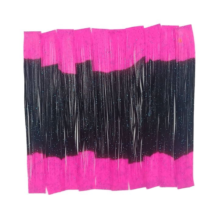 Artizan 22 Strand Silicon Skirting, Black W Pink Tips, Qty 20