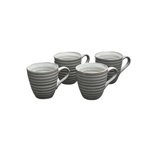 4pc Coffee Culture Reactive 355ml Ceramic Hot/Cold Drink Coffee & Tea Mug
