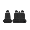 For Iveco Daily 35S13 70C18 Van 2015-On TRADIES Black Canvas Front Seat Covers