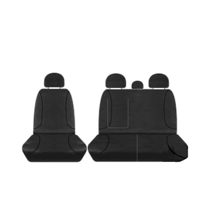For Iveco Daily 35S13 70C18 Van 2015-On TRADIES Black Canvas Front Seat Covers