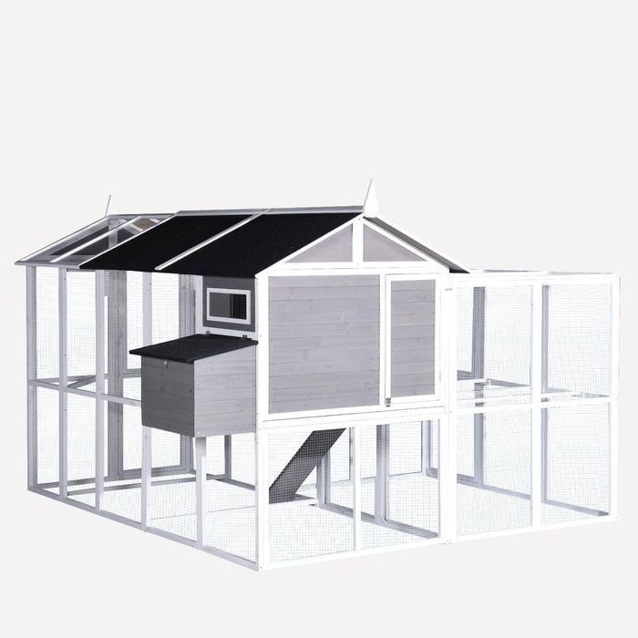 Yes4pets Grey Xxxxl Chicken Coop Rabbit Ferret Guinea Pig Cat Bird House
