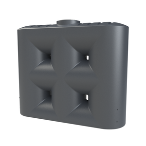 Melro Tanks 3000L Metal Grey Slimline 3100 Poly Water Tank
