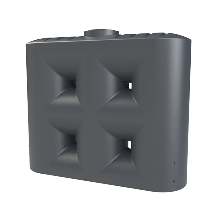 Melro Tanks 3000L Metal Grey Slimline 3100 Poly Water Tank